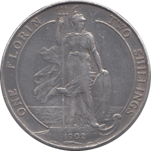 1902 FLORIN ( GVF ) - Florin - Cambridgeshire Coins