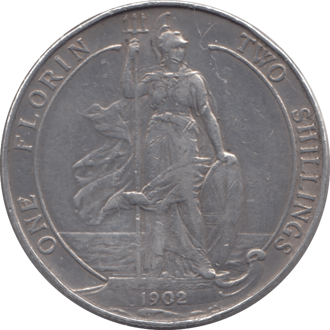 1902 FLORIN ( GVF ) - Florin - Cambridgeshire Coins