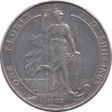 1902 FLORIN ( GVF ) - Florin - Cambridgeshire Coins