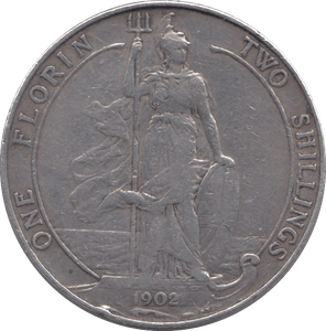 1902 FLORIN ( VF ) - Florin - Cambridgeshire Coins