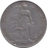1902 FLORIN ( VF ) - Florin - Cambridgeshire Coins