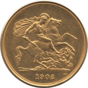 1902 GOLD FIVE POUND ( AUNC ) - GOLD FIVE POUNDS - Cambridgeshire Coins