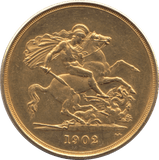 1902 GOLD FIVE POUND ( AUNC ) - GOLD FIVE POUNDS - Cambridgeshire Coins