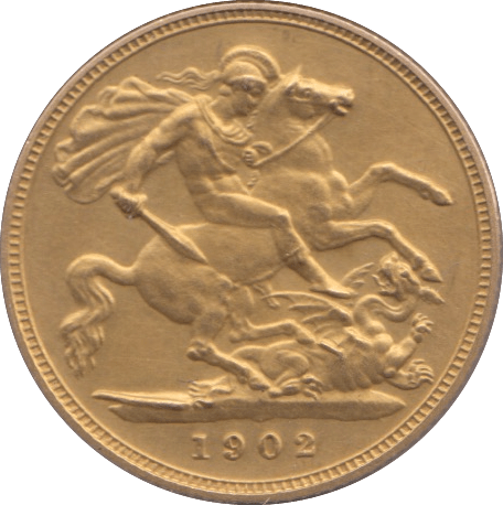 1902 GOLD HALF SOVEREIGN ( MATT PROOF ) - Half Sovereign - Cambridgeshire Coins