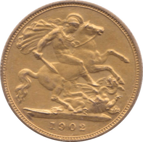 1902 GOLD HALF SOVEREIGN ( MATT PROOF ) - Half Sovereign - Cambridgeshire Coins