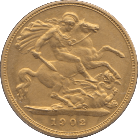 1902 GOLD HALF SOVEREIGN ( MATT PROOF ) - Half Sovereign - Cambridgeshire Coins