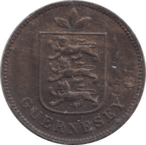 1902 GUERNSEY ONE DOUBLE - WORLD COINS - Cambridgeshire Coins