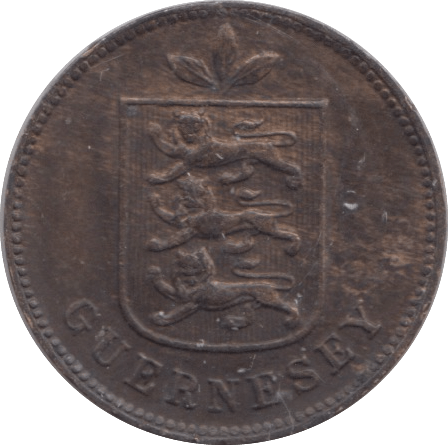 1902 GUERNSEY ONE DOUBLE - WORLD COINS - Cambridgeshire Coins