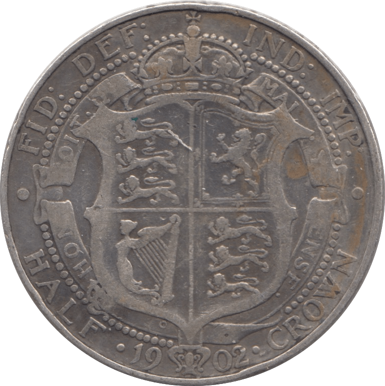 1902 HALFCROWN ( FINE ) 2 - HALFCROWN - Cambridgeshire Coins