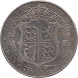 1902 HALFCROWN ( FINE ) 2 - HALFCROWN - Cambridgeshire Coins