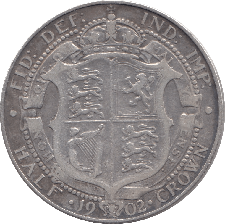 1902 HALFCROWN ( FINE ) 6 - HALFCROWN - Cambridgeshire Coins