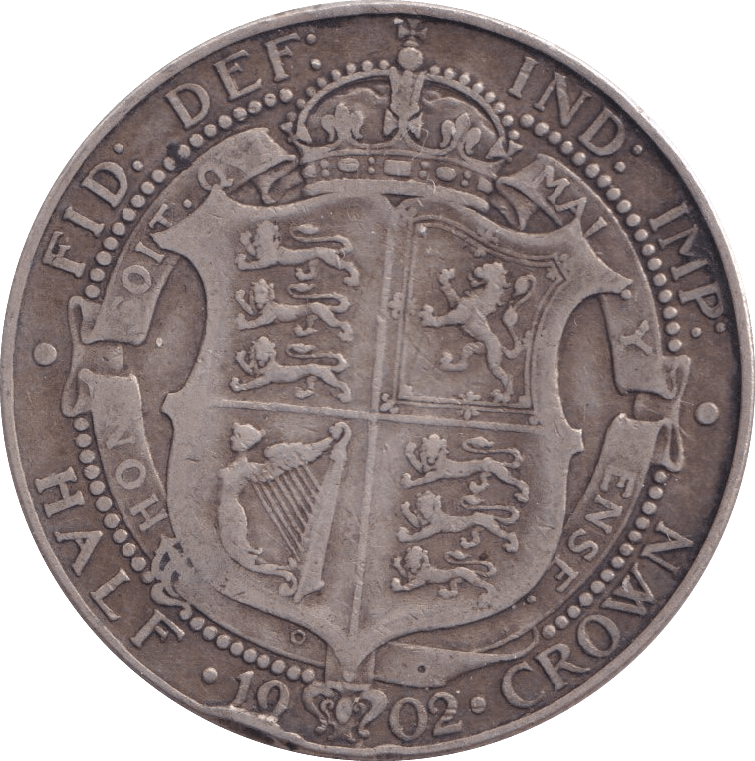 1902 HALFCROWN ( FINE ) - halfcrown - Cambridgeshire Coins