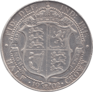 1902 HALFCROWN ( VF ) 6 - Halfcrown - Cambridgeshire Coins