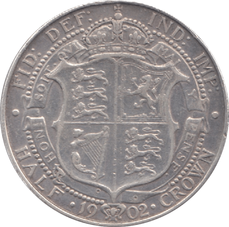 1902 HALFCROWN ( VF ) 6 - Halfcrown - Cambridgeshire Coins
