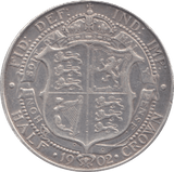 1902 HALFCROWN ( VF ) 6 - Halfcrown - Cambridgeshire Coins