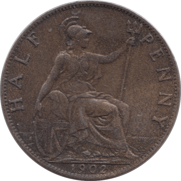 1902 HALFPENNY ( AUNC ) 2 - Halfpenny - Cambridgeshire Coins