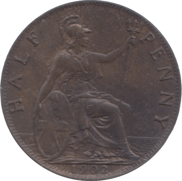 1902 HALFPENNY ( AUNC ) - Halfpenny - Cambridgeshire Coins