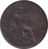 1902 HALFPENNY ( EF ) LOW TIDE - Halfpenny - Cambridgeshire Coins