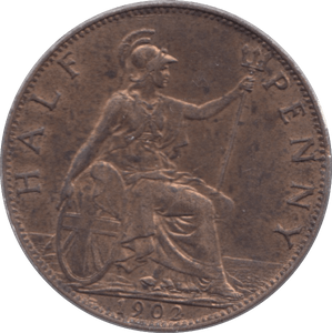 1902 HALFPENNY ( UNC ) 3 - Halfpenny - Cambridgeshire Coins