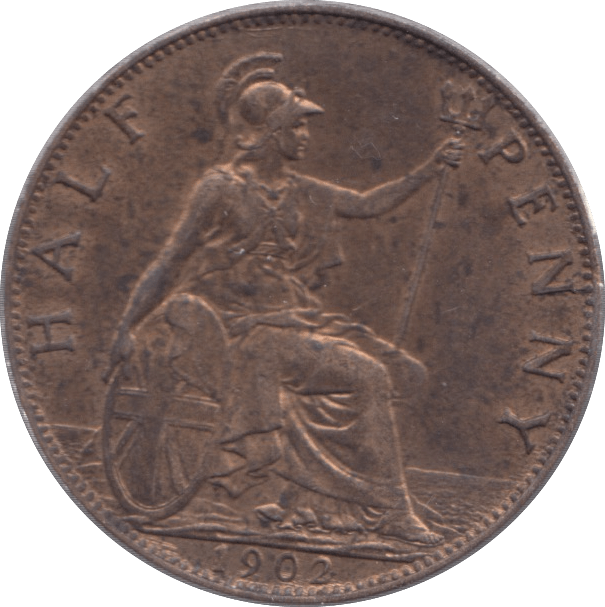1902 HALFPENNY ( UNC ) 3 - Halfpenny - Cambridgeshire Coins