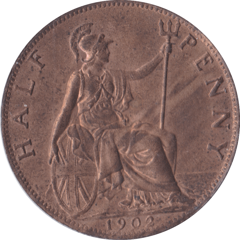 1902 HALFPENNY ( UNC ) B - Halfpenny - Cambridgeshire Coins