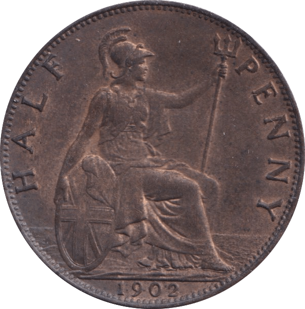 1902 HALFPENNY ( UNC ) - Halfpenny - Cambridgeshire Coins