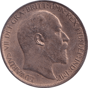 1902 HALFPENNY ( UNC ) - Halfpenny - Cambridgeshire Coins