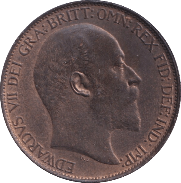 1902 HALFPENNY ( UNC ) - Halfpenny - Cambridgeshire Coins