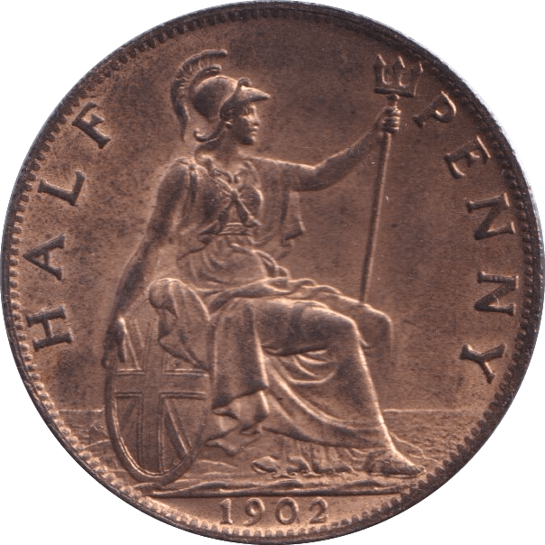 1902 HALFPENNY ( UNC ) - Halfpenny - Cambridgeshire Coins