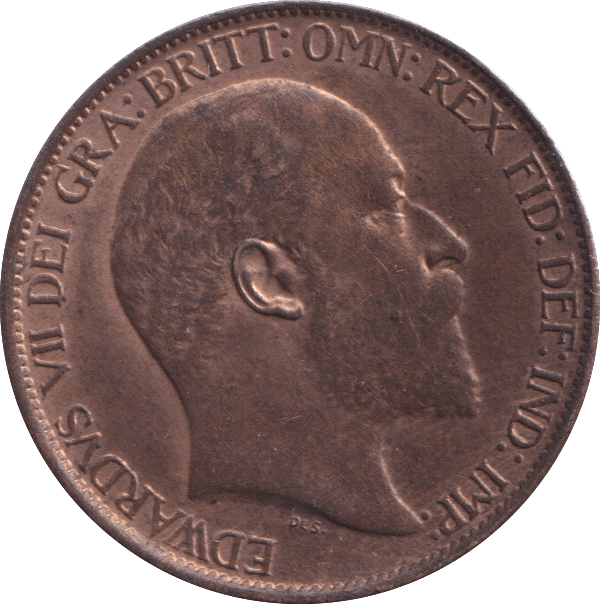 1902 HALFPENNY ( UNC ) - Halfpenny - Cambridgeshire Coins