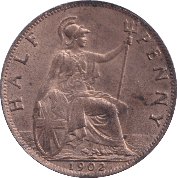 1902 HALFPENNY ( UNC ) - Halfpenny - Cambridgeshire Coins