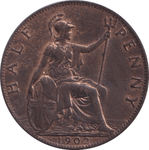 1902 HALFPENNY ( UNC ) LOW TIDE - Halfpenny - Cambridgeshire Coins