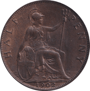 1902 HALFPENNY ( UNC ) LOW TIDE - Halfpenny - Cambridgeshire Coins