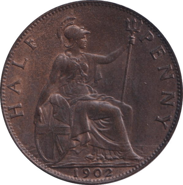 1902 HALFPENNY ( UNC ) LOW TIDE - Halfpenny - Cambridgeshire Coins