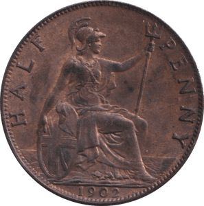 1902 HALFPENNY ( UNC ) ORD - Halfpenny - Cambridgeshire Coins