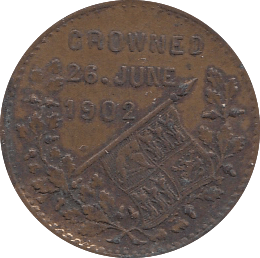 1902 KIND EDWARD MEDALLION - Token - Cambridgeshire Coins