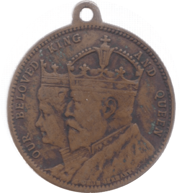 1902 KING AND QUEEN CORONATION MEDALLION - MEDALLIONS - Cambridgeshire Coins