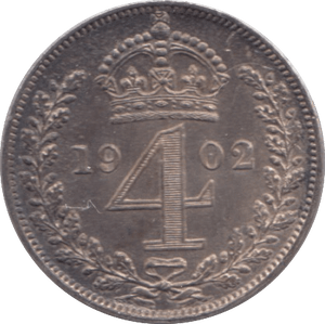 1902 MAUNDY FOURPENCE ( PROOF ) - Maundy Coins - Cambridgeshire Coins