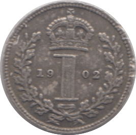 1902 MAUNDY ONE PENCE ( GVF ) - Maundy Coins - Cambridgeshire Coins