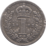 1902 MAUNDY ONE PENCE ( GVF ) - Maundy Coins - Cambridgeshire Coins
