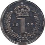 1902 MAUNDY ONE PENCE ( UNC ) - Maundy Coins - Cambridgeshire Coins