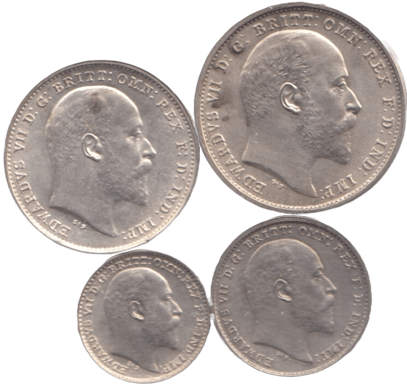 1902 MAUNDY SET EDWARD VII - Maundy Set - Cambridgeshire Coins