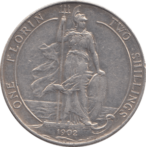 1902 ONE FLORIN ( GVF ) 8 - Florin - Cambridgeshire Coins