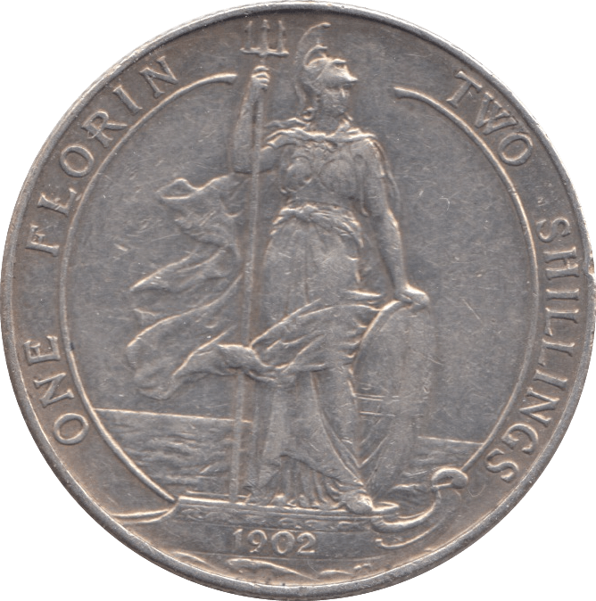 1902 ONE FLORIN ( GVF ) 8 - Florin - Cambridgeshire Coins