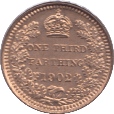 1902 ONE THIRD FARTHING ( BU ) - One Third Farthing - Cambridgeshire Coins