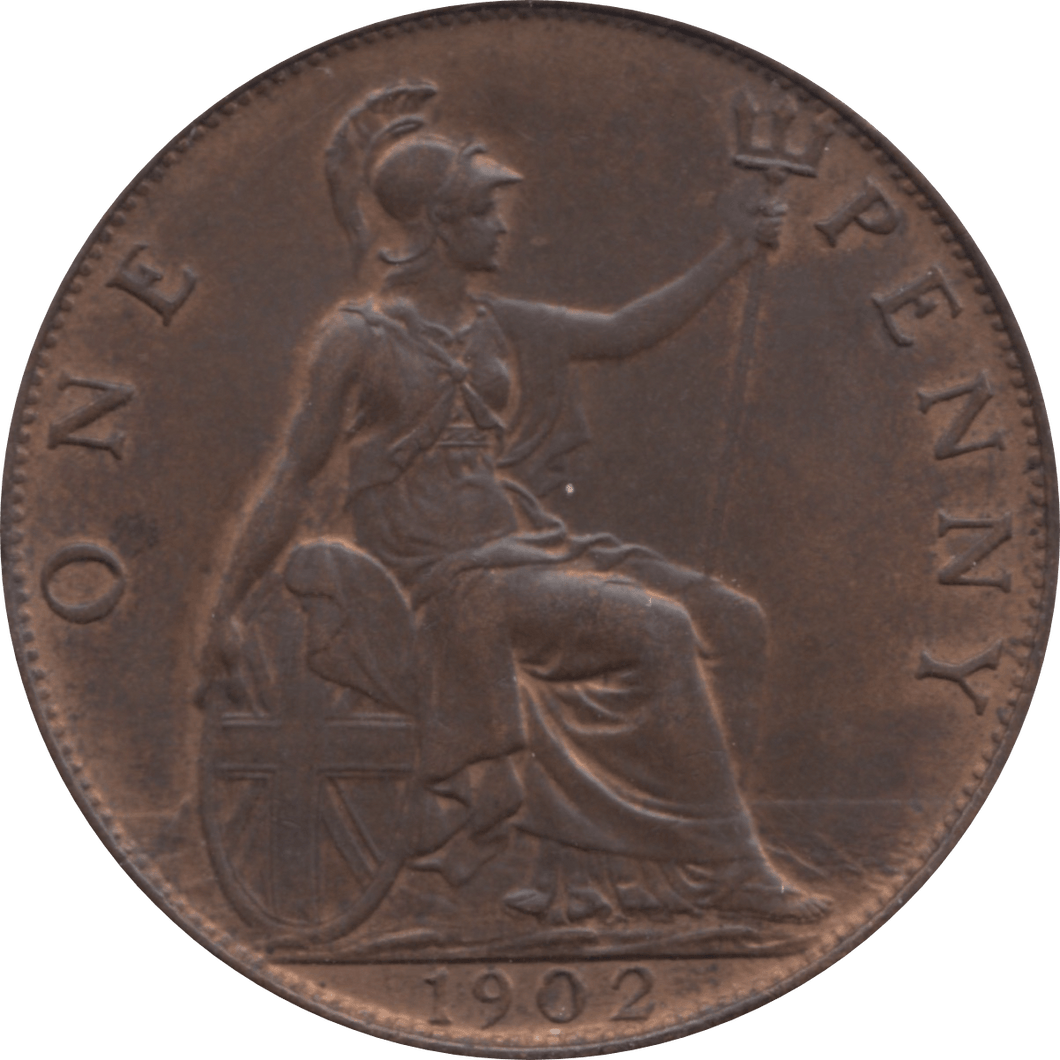 1902 PENNY 1 ( AUNC ) 23 - Penny - Cambridgeshire Coins