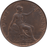 1902 PENNY 1 ( AUNC ) 23 - Penny - Cambridgeshire Coins