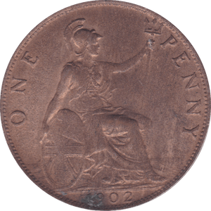 1902 PENNY ( AUNC ) A - Penny - Cambridgeshire Coins