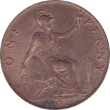 1902 PENNY ( AUNC ) A - Penny - Cambridgeshire Coins