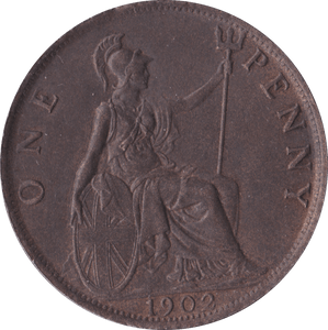 1902 PENNY ( AUNC ) B - Penny - Cambridgeshire Coins